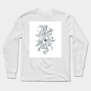 Melting acoustic guitar Long Sleeve T-Shirt